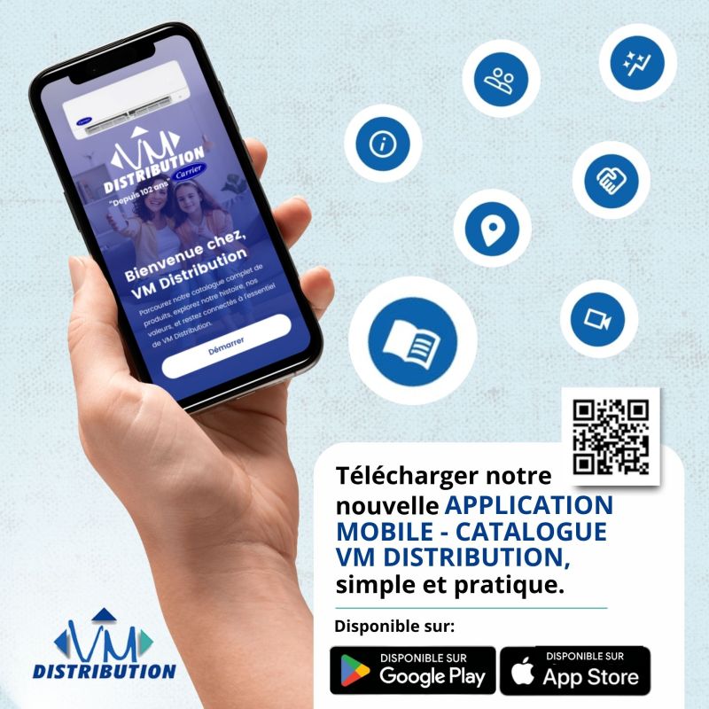 Tout le catalogue VM Distribution, dans votre poche !