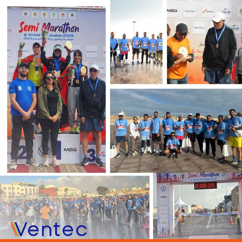 Ventec, sponsor officiel du Semi-marathon d’El Jadida 2025